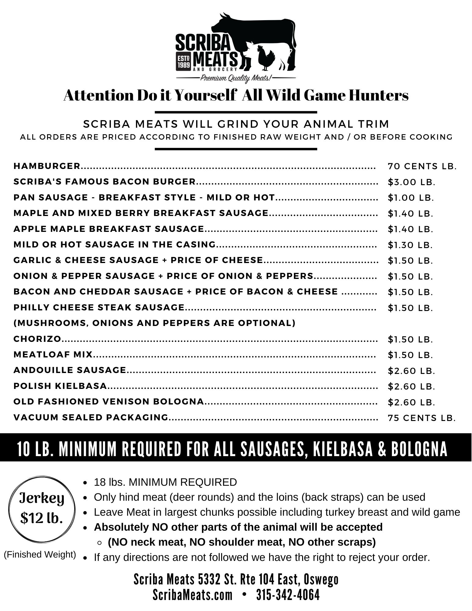 Wild Game Hunter Flyer