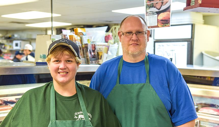 Becky and Len of Scriba Meats